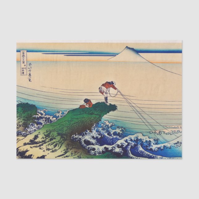 HOKUSAI JAPANESE WOODBLOCK DRUCKTissue Paper Seidenpapier (Vorderseite)