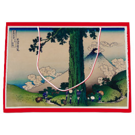 HOKUSAI JAPANISCHE GEBIRGSdruck Geschenk-Tasche Große Geschenktüte
