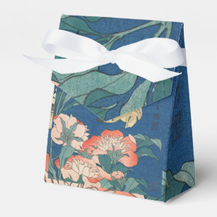Hokusai Japanische Kunst Pfingstrosen und Kanarien Geschenkschachtel