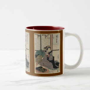HOKUSAI Japanisches Kunstwerk Zweifarbige Tasse
