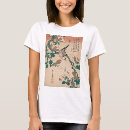 Hokusai Java Sparrow auf Magnolia GalleryHD T-Shirt