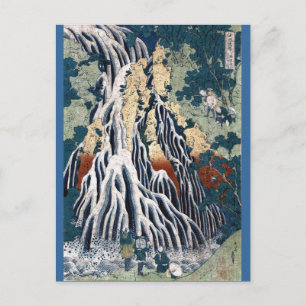Hokusai Kirifuri Falls, Mount Kurokami, Shimotsuke Postkarte