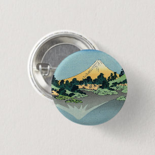 Hokusai Mount Fuji reflektiert den Kawaguchi-See Button