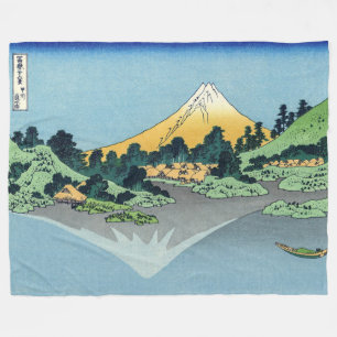 Hokusai - Mount Fuji reflektiert den Kawaguchi-See Fleecedecke