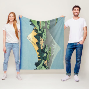 Hokusai Mount Fuji reflektiert den Kawaguchi-See Fleecedecke