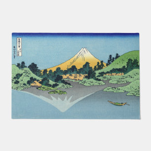 Hokusai - Mount Fuji reflektiert den Kawaguchi-See Fußmatte