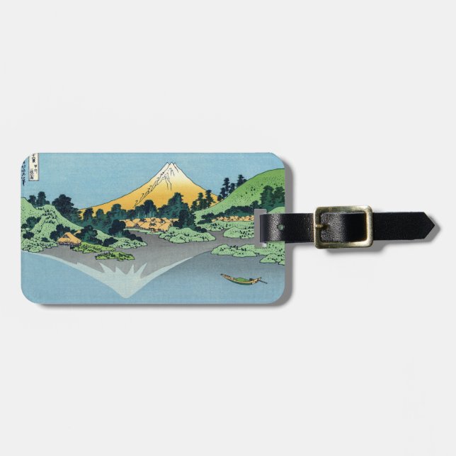 Hokusai - Mount Fuji reflektiert den Kawaguchi-See Gepäckanhänger (Vorderseite horizontal)