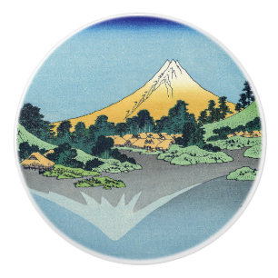 Hokusai - Mount Fuji reflektiert den Kawaguchi-See Keramikknauf