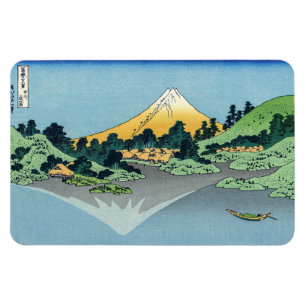 Hokusai - Mount Fuji reflektiert den Kawaguchi-See Magnet