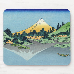 Hokusai - Mount Fuji reflektiert den Kawaguchi-See Mousepad
