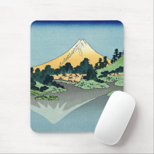 Hokusai Mount Fuji reflektiert den Kawaguchi-See Mousepad