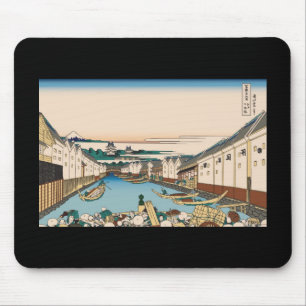 Hokusai Nihonbashi-Brücke in Edo Mousepad