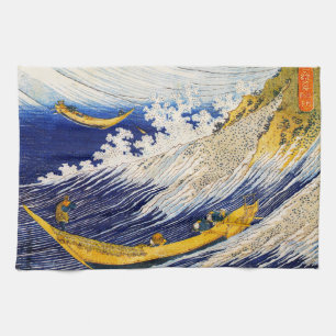 Hokusai Ocean Waves Küchentuch