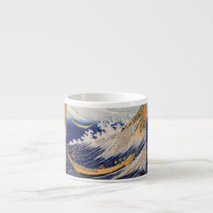 Hokusai Ocean Waves Sea Boote Espressotasse