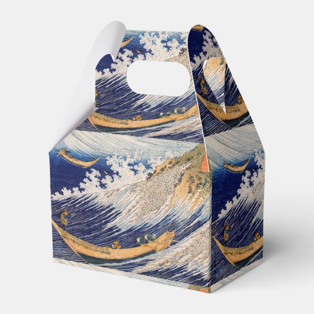 Hokusai Ocean Waves Sea Boote Geschenkschachtel (Vorderseite)