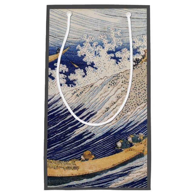Hokusai Ocean Waves Sea Boote Kleine Geschenktüte (Vorderseite)