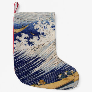 Hokusai Ocean Waves Sea Boote Kleiner Weihnachtsstrumpf