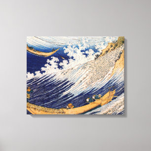 Hokusai Ocean Waves Sea Boote Leinwanddruck