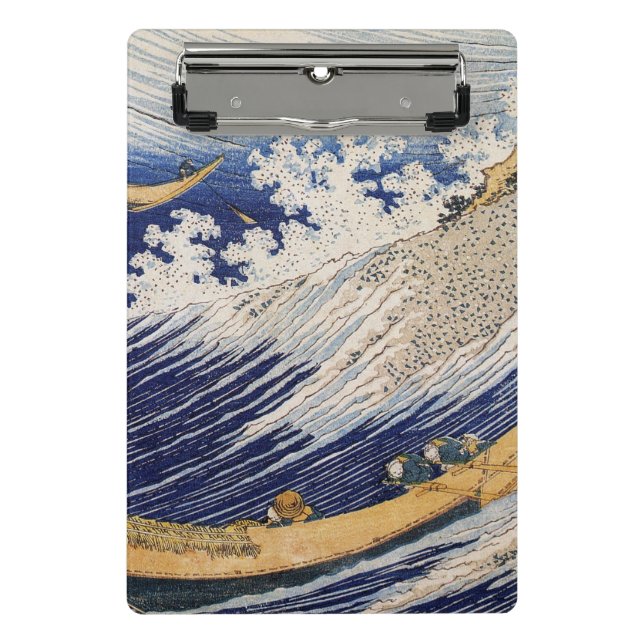 Hokusai Ocean Waves Sea Boote Mini Klemmbrett (Vorderseite)