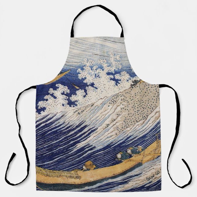 Hokusai Ocean Waves Sea Boote Schürze (Vorderseite)
