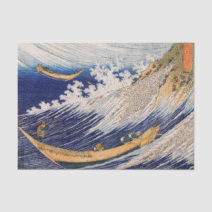Hokusai Ocean Waves Sea Boote Seidenpapier