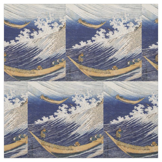 Hokusai Ocean Waves Sea Boote Stoff (Muster)