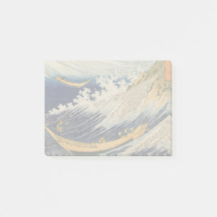 Hokusai Ozeanwellen Meer Boote Post-it Klebezettel