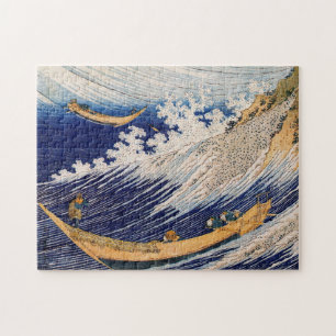 Hokusai Ozeanwellen Meer Boote Puzzle