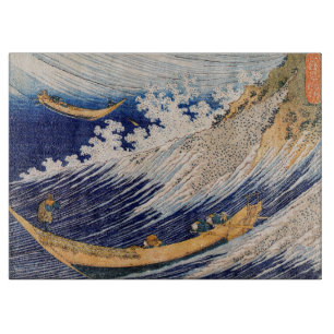 Hokusai Ozeanwellen Meer Boote Schneidebrett