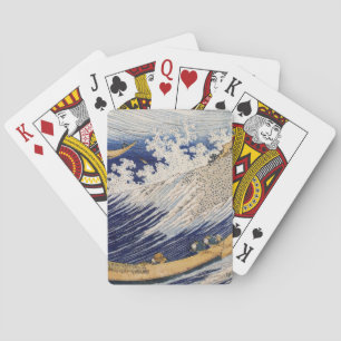 Hokusai Ozeanwellen Meer Boote Spielkarten