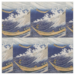 Hokusai Ozeanwellen Meer Boote Stoff