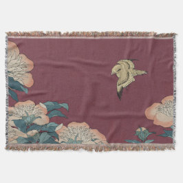 Hokusai-Peonies und Kanarische Throw-Blanket Decke