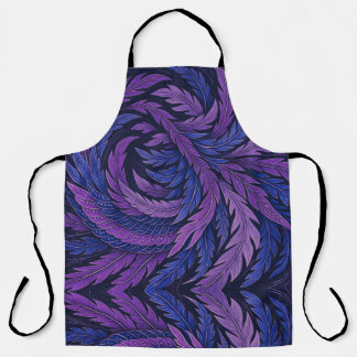 Hokusai Phoenix Apron | Purple Japanese Art Feathe Schürze