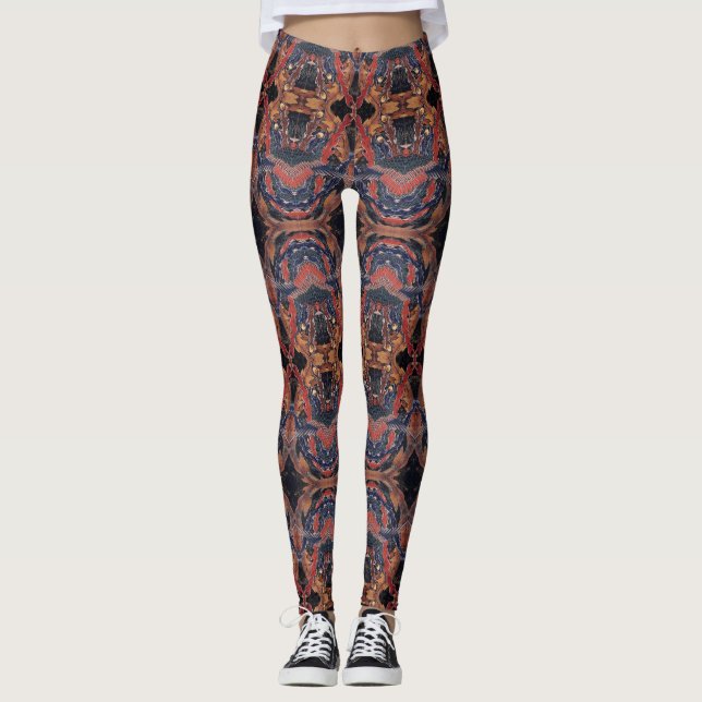 Hokusai Phoenix Leggings – Japanese Art Inspired (Vorderseite)