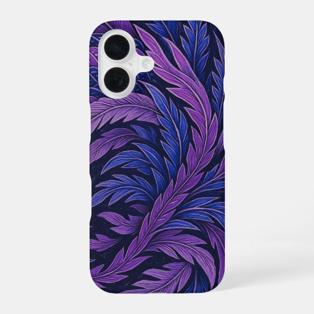 Hokusai Phoenix Purple　Jpan　Art iPhone 16 Hülle (Rückseite)