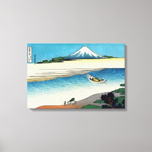 Hokusai - Tama-Fluss in der Provinz Musashi Leinwanddruck