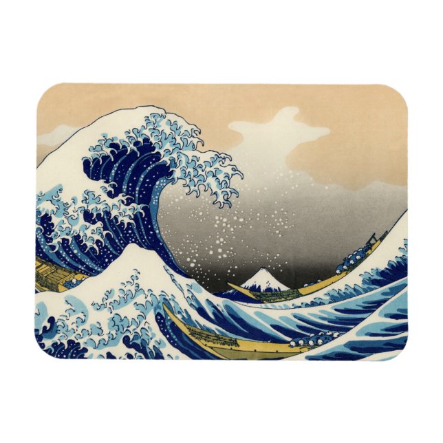 Hokusai The Great Wave Magnet (Horizontal)