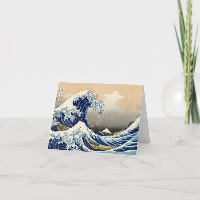 Hokusai The Great Wave Note Card Karte (Vorderseite)