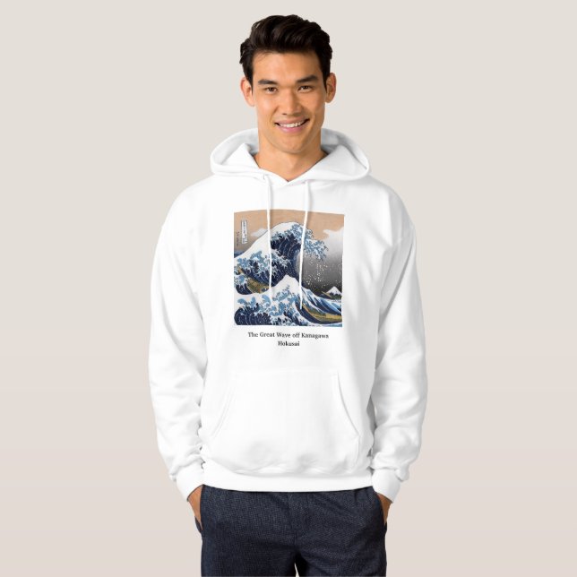 Hokusai , “ The Great Wave off Kanagawa ” Hoodie (Vorne ganz)