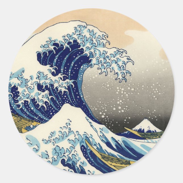 Hokusai The Great Wave Stickers (Vorderseite)