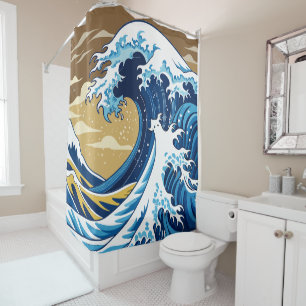 Hokusai Wave Duschvorhang