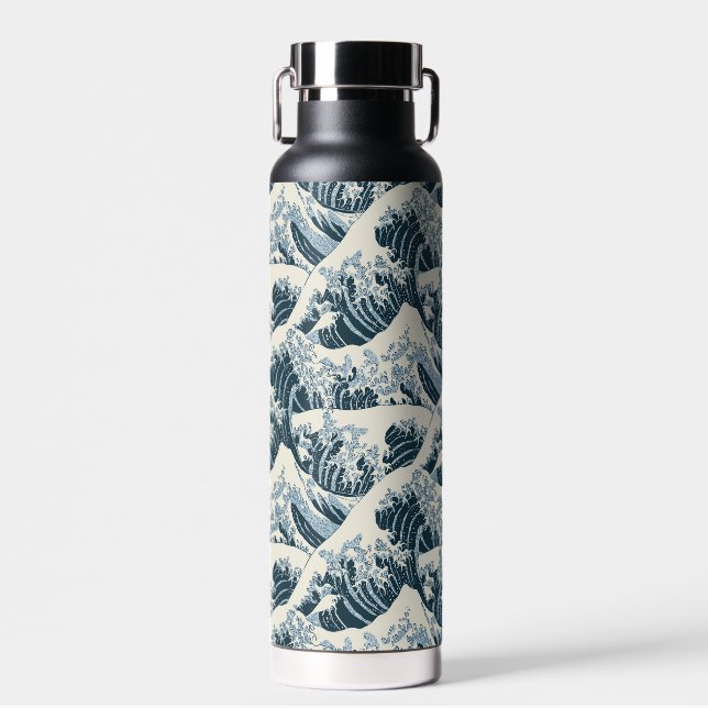 Hokusai Wave Water Flasche (Vorne)