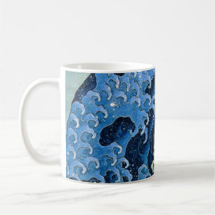 Hokusai Weibliche Welle Vintage Ozean Kaffeetasse