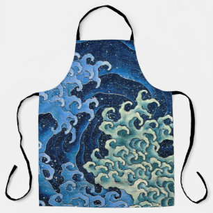 Hokusai Weibliche Welle Vintage Ozean Schürze