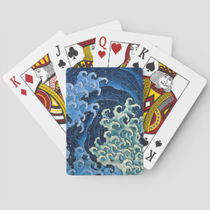 Hokusai Weibliche Welle Vintage Ozean Spielkarten