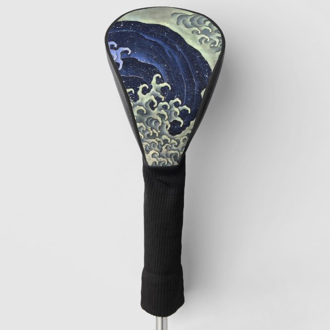 Hokusai-Welle 1 Golf Headcover (Vorderseite)