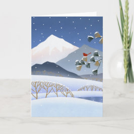 Hokusai - Winter-Bäume Karte