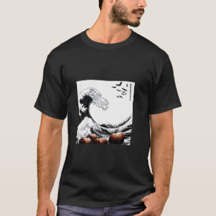 Hokusai's Great Wave Spooky Cats T Shirt