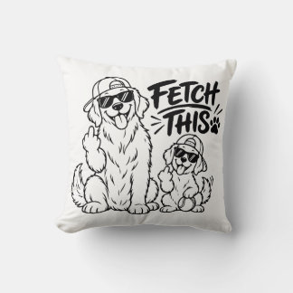 HOL DAS Lustiger Hund Papa Geschenk Lustiger Hunde Kissen