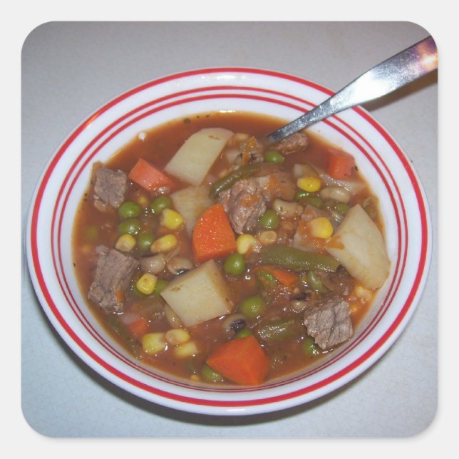 Hol dich bald! quadratischer aufkleber (Vorderseite)